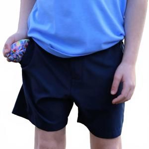 NEW BURLEBO youth kevin shorts in navy blue